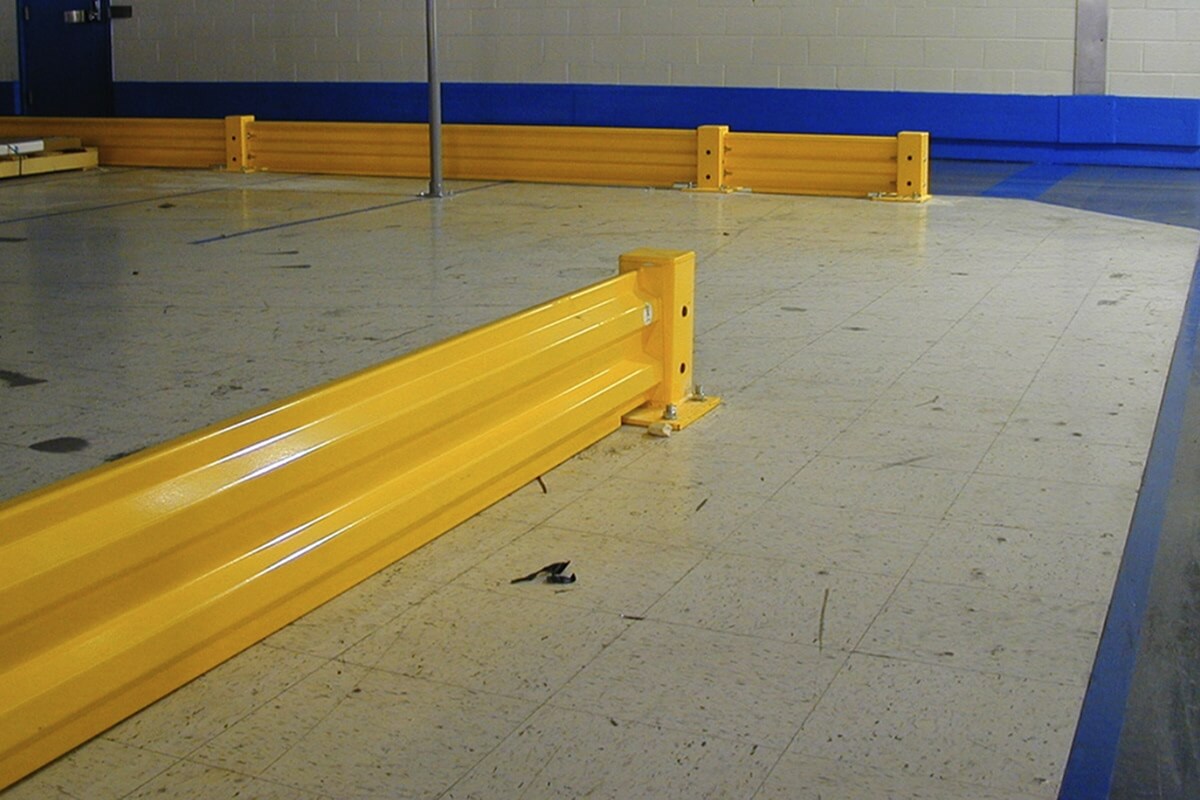 Forklift guardrails
